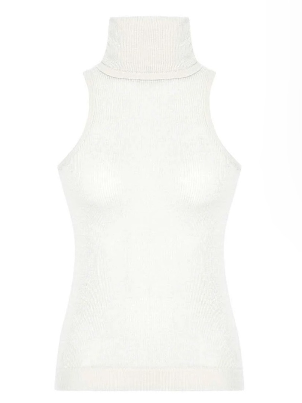 nomi Gray Sleeveless Turtleneck Knit Top